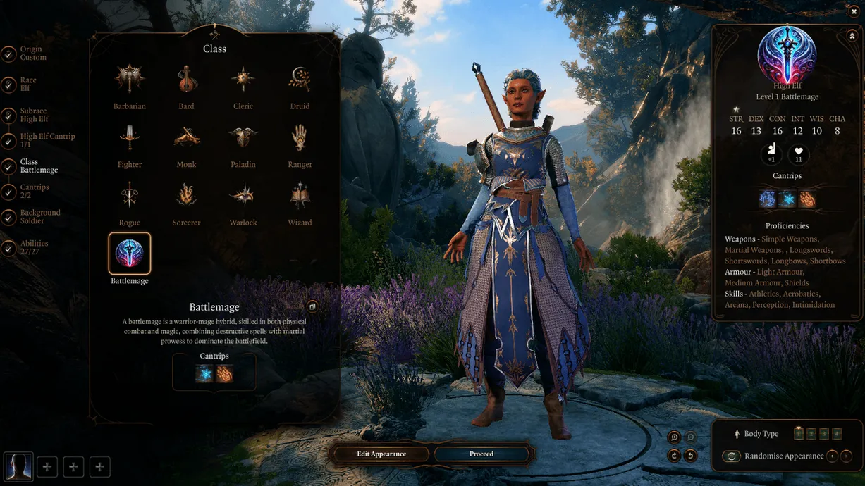 Screenshot of Battlemage Mod for Baldur's Gate 3